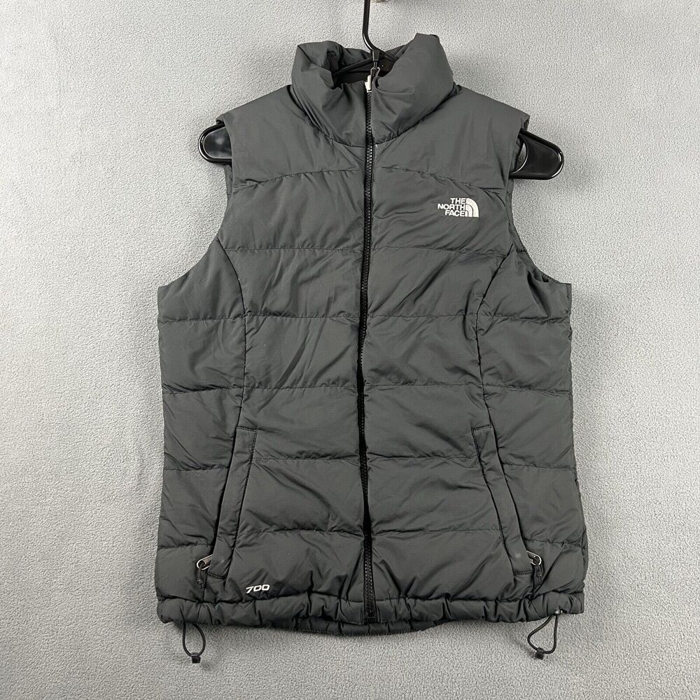 The North Face Jacket Womens Small Black 700 Down Nuptse Goose Down Vest